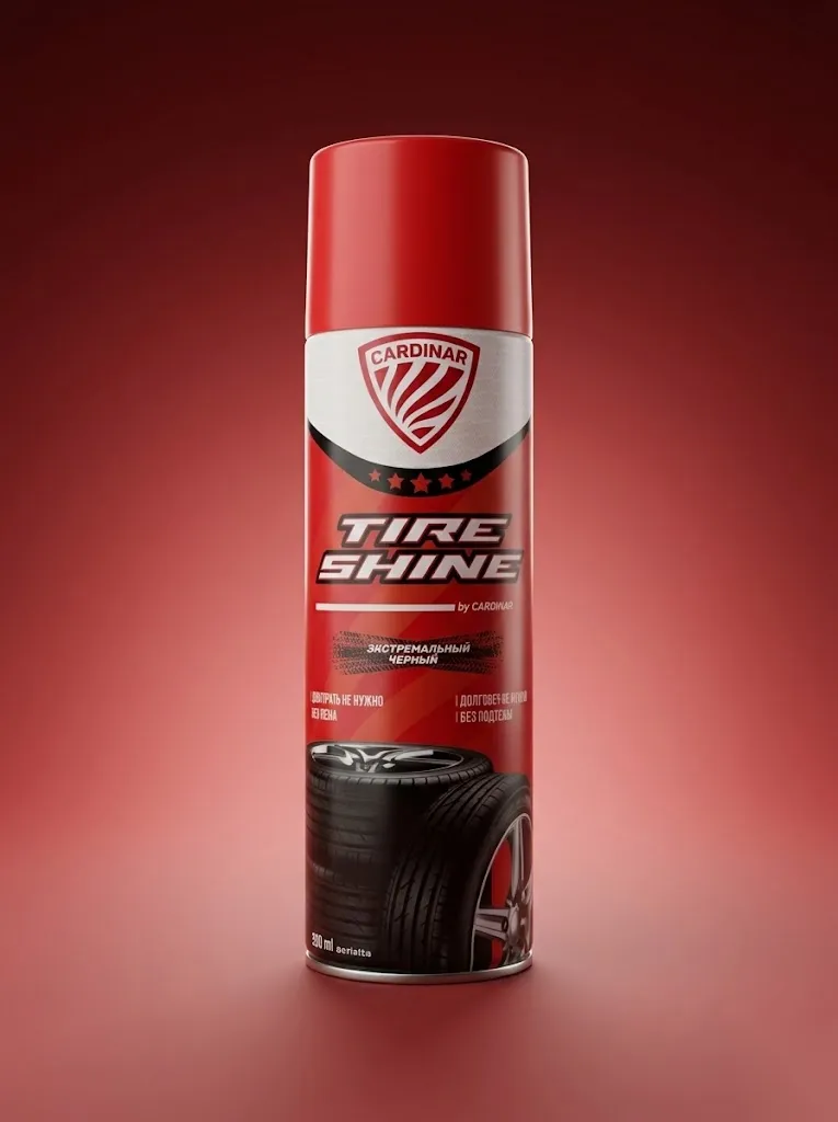 Чернитель шин CARDINAR Tire Shine — 30% скидка!
