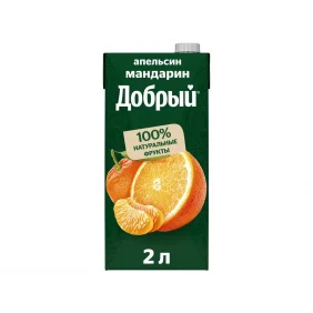 Sharbat Dobriy apelsin-mandarin 2L