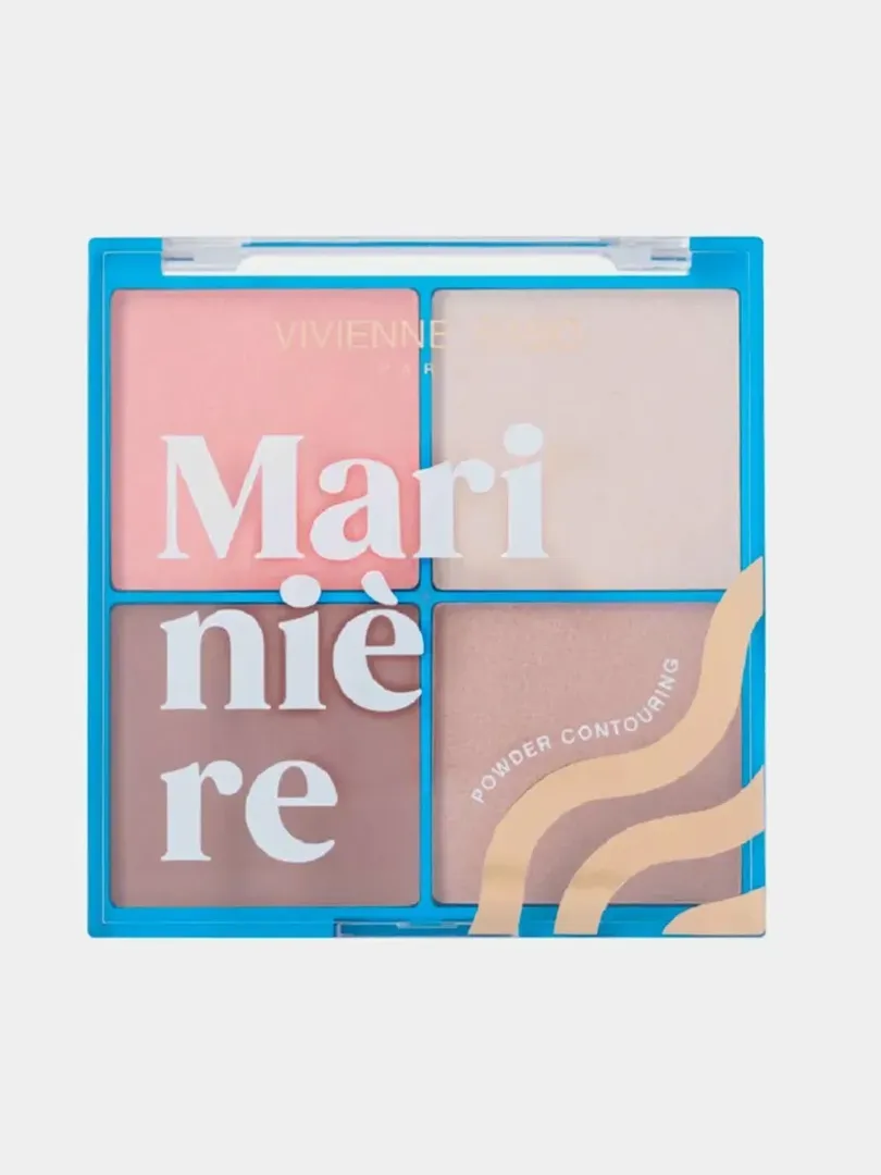 Vivienne Sabo Paris — Палетка для контуринга "Marinière" (Powder Contouring, 4 оттенка)