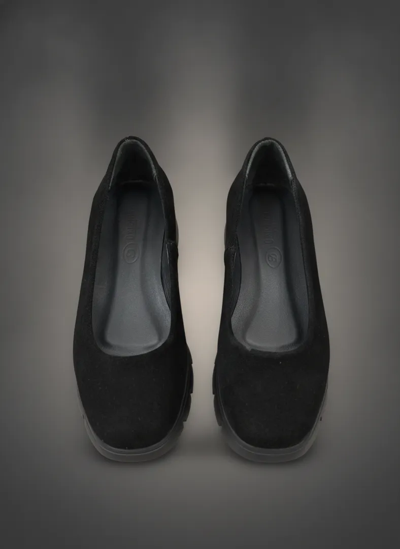 Удобные черные женские туфли D Shoes