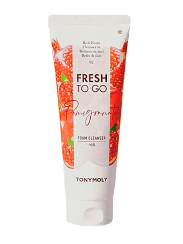 TONYMOLY Fresh To Go Pomegranate — Anorli yuz yuvish ko'pigi