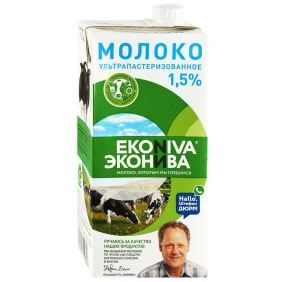 Молоко Eco Niva 1,5% 1л [12]