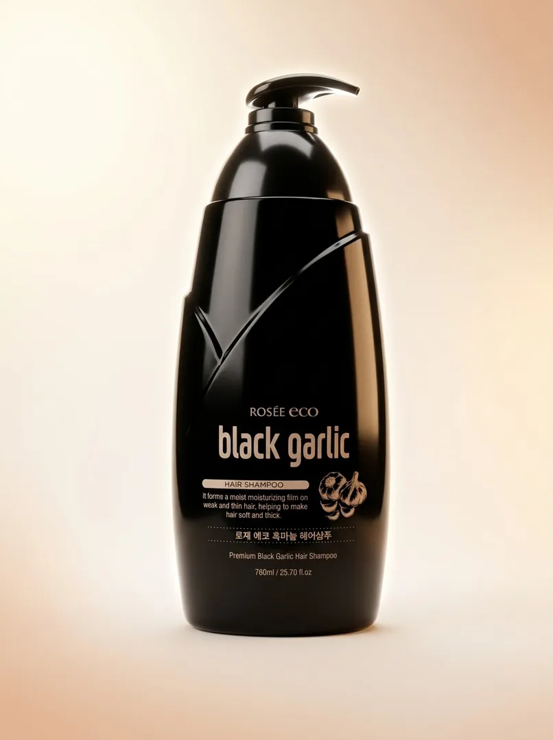 Шампунь для волос Rosée Eco Black Garlic