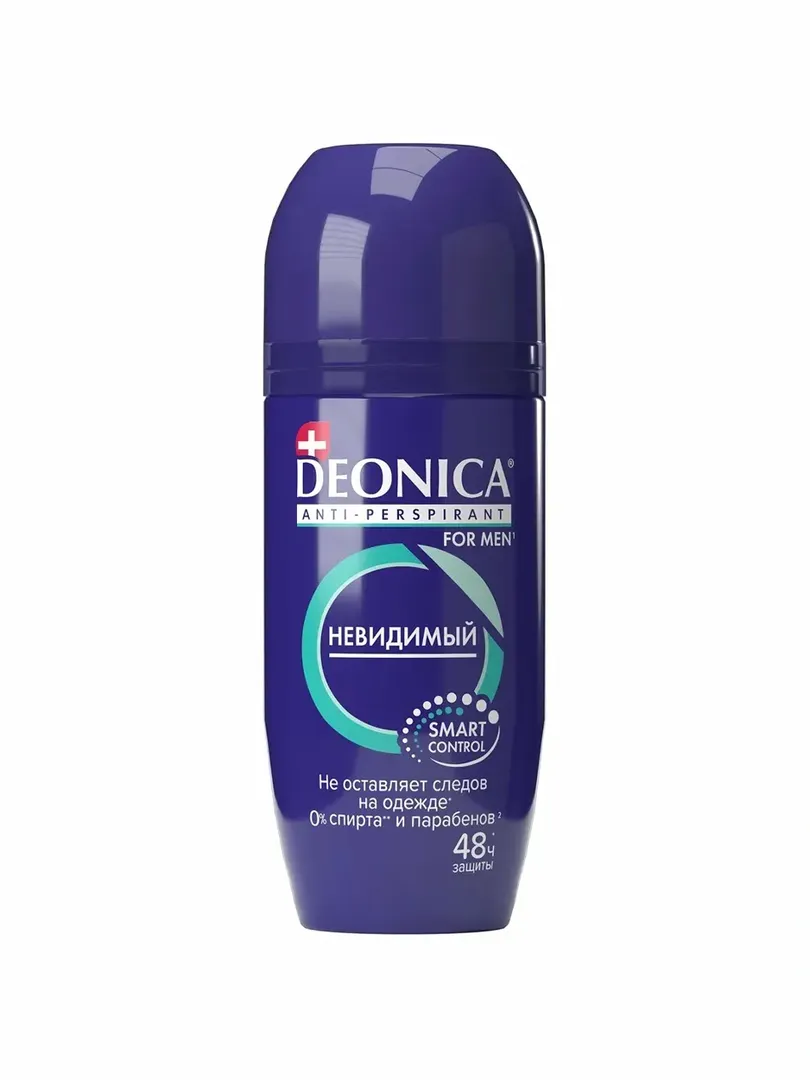 Deonica For Men — Антиперспирант "Невидимый" (Smart Control, защита 48 часов)