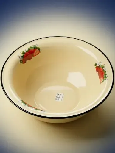 Qulupnay Naqshli Katta Emalli Lagan (Enamel Basin)