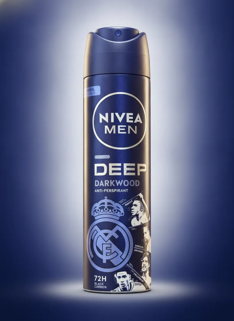 Nivea Men Deep Darkwood Real Madrid Deodorant 72H