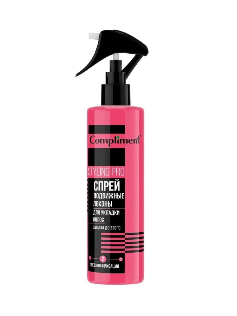 Compliment Styling Pro — "Harakatli Loklar" Soch Ukladkasi Spreyi