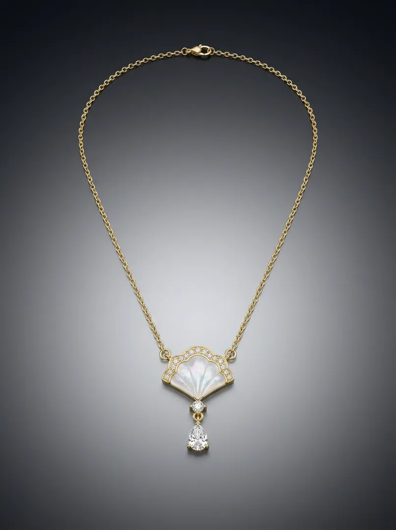 Серебряное ожерелье