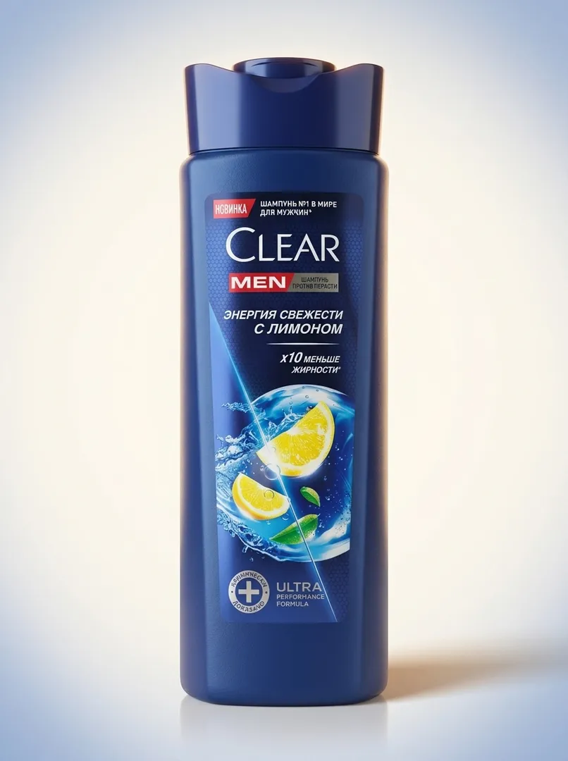 Шампунь Clear Men с лимоном