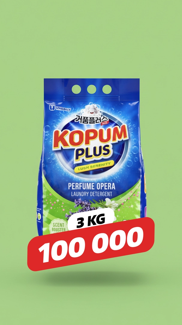 Kopum Plus poroshoki, 3 kg — super narxda!