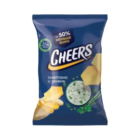 Чипсы CHEERS сметана и зелень 130г