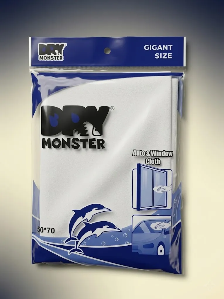 DRY MONSTER Gigant Size avtomobil sochiqchasi, 50x70 sm — 20% chegirma!