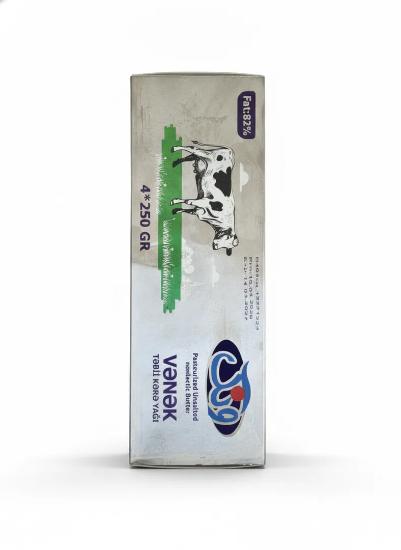 VeNeK Tabiiy Sariyog' 82% 4x250g (1 kg)