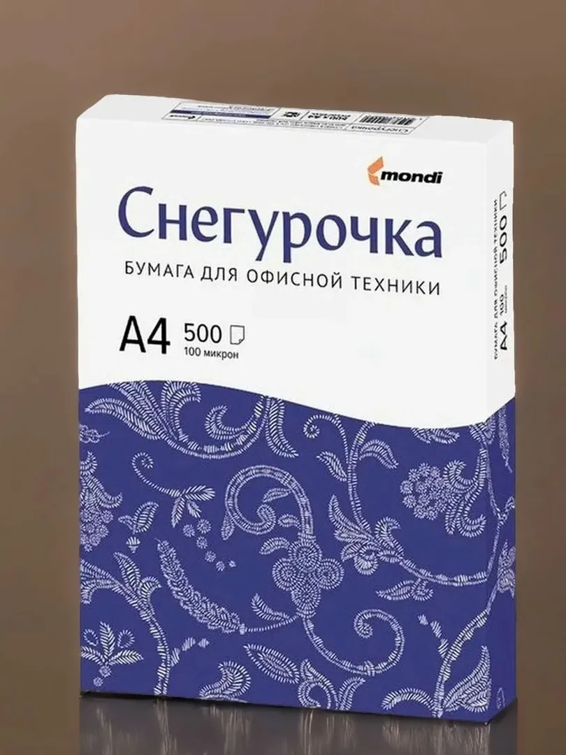 📄 Mondi Snegurochka — A4 Ofis qog'ozi 500 varaq (80g/m², 100 mikron)