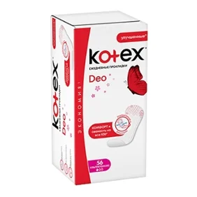 Kunlik Kotex deo o'ta yupqa 56ta