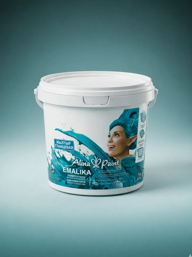 Алина Пэйнт ЭМАЛИКА 1 kg — ялтироқ эмаль, радиатор ва металл учун 🪣✨