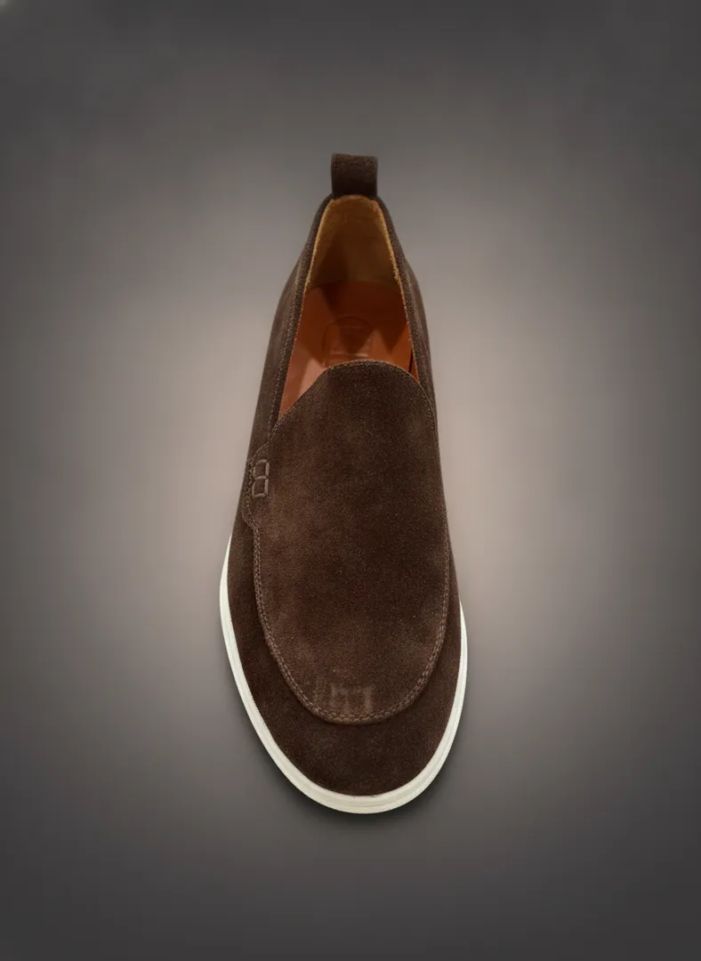 D Shoes: Коричневые замшевые лоферы