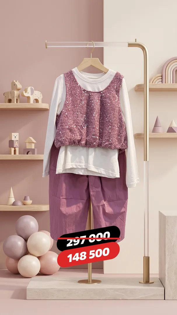 Qizchalar uchun zamonaviy kiyimlar to'plami