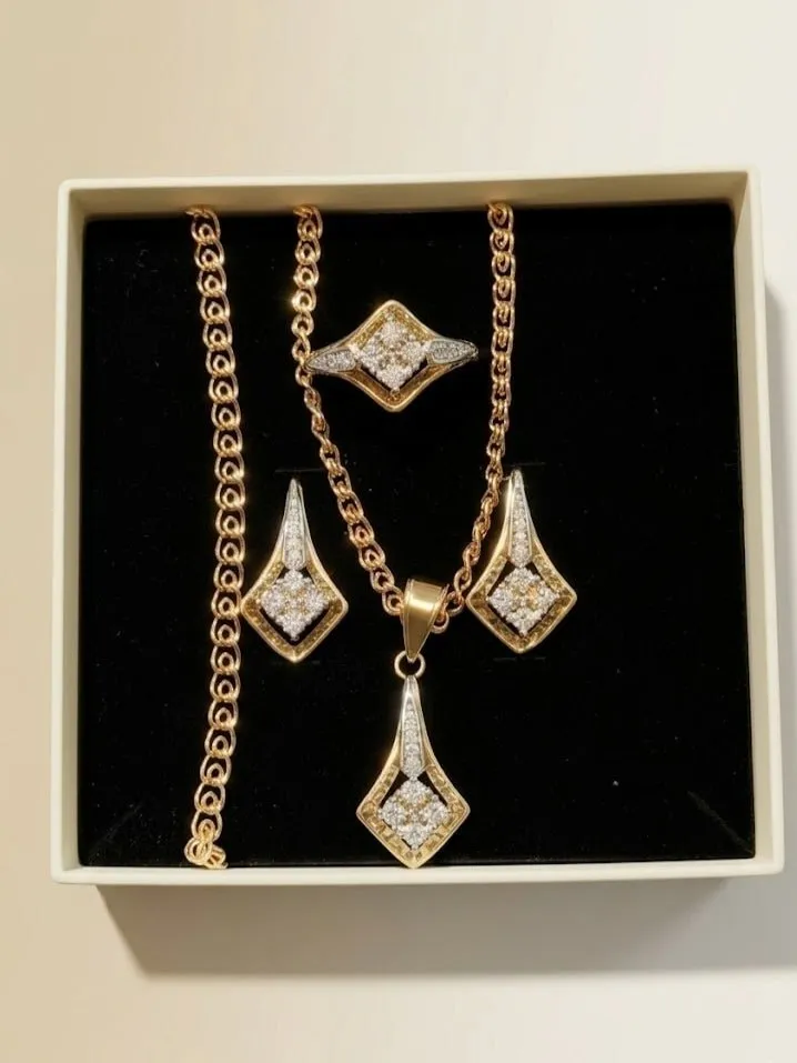 Bijuteriya to'plami, sirg'alar, zanjir