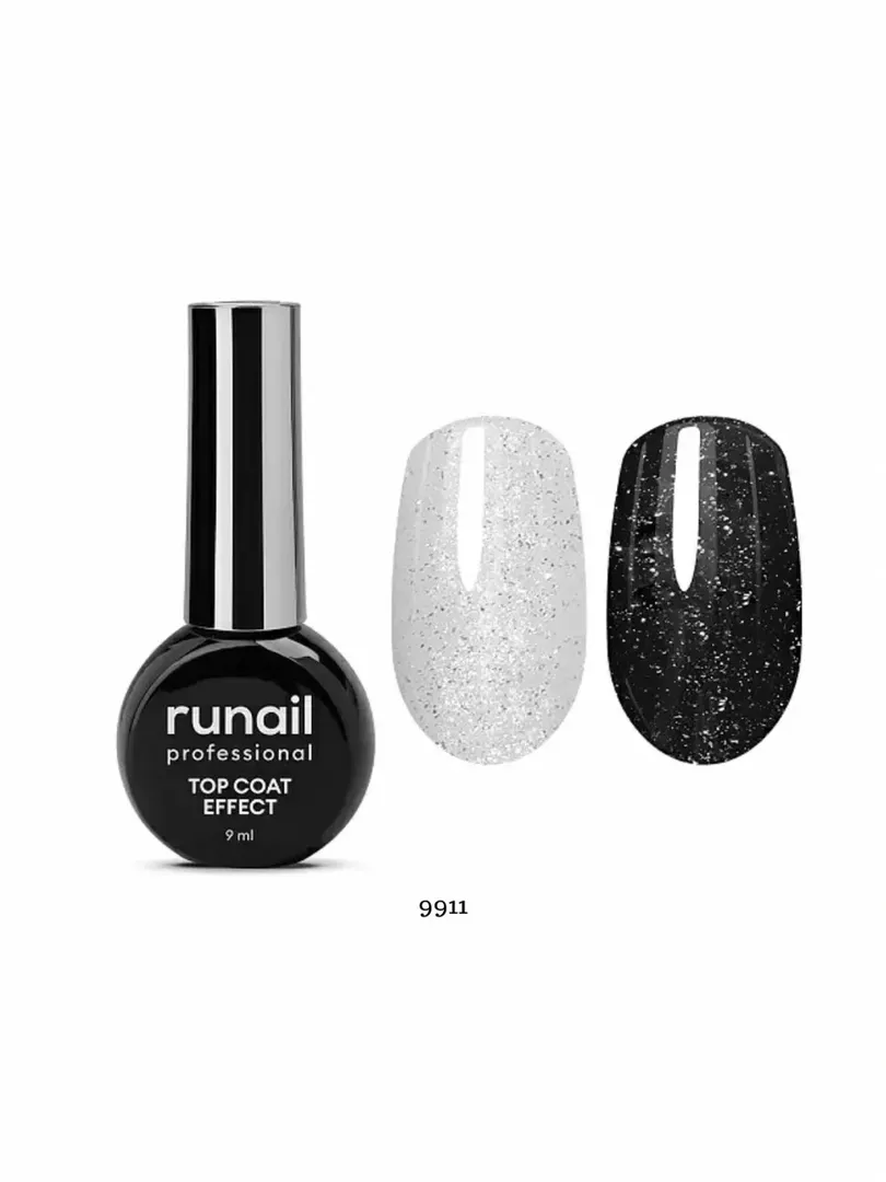 Runail Professional — Топ с эффектом глиттера Top Coat Effect (9 мл) #9911