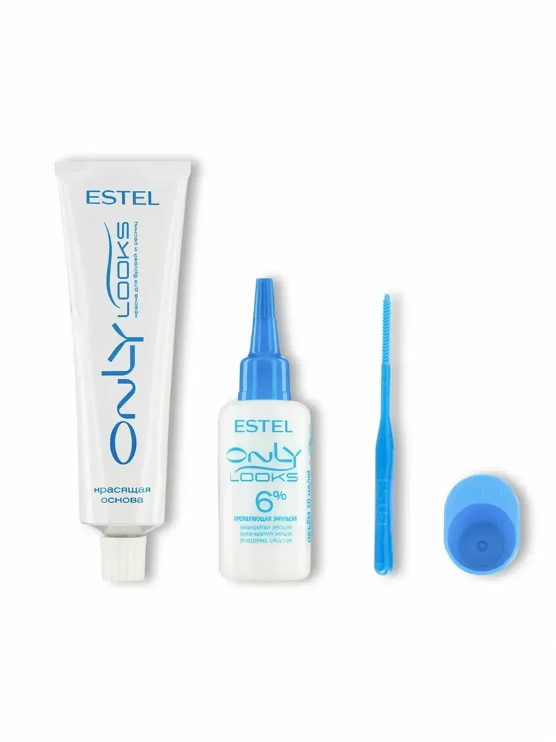 ESTEL Only Looks — Набор для окрашивания бровей и ресниц (с эмульсией 6%)