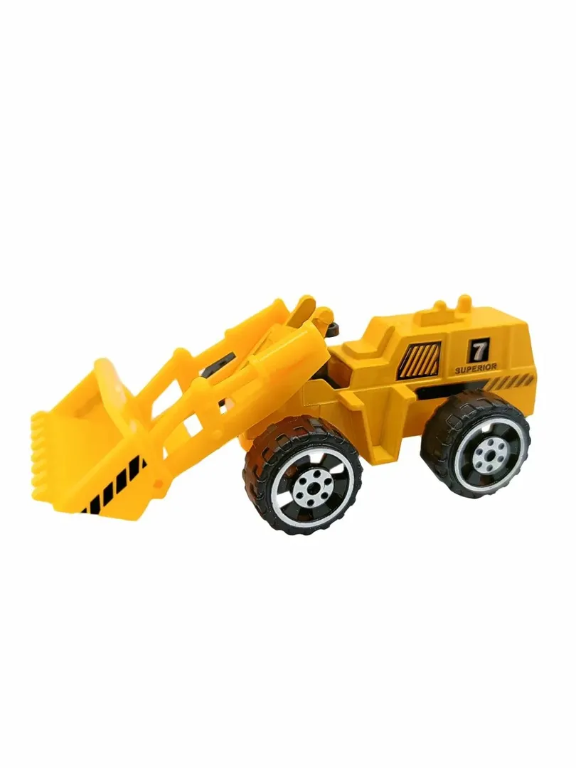 🚜 Superior 7 — Игрушечный экскаватор-погрузчик (Жёлтый)
