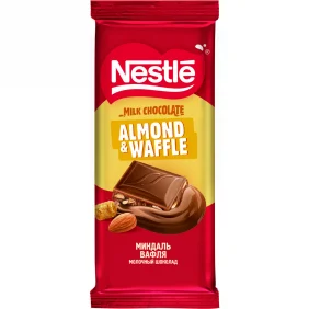 Shokolad sutli.Nestle bodom-vafli, 75g