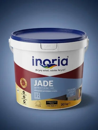 Inoria Jade — Fasad Akril Mat Bo'yog'i (10 kg)