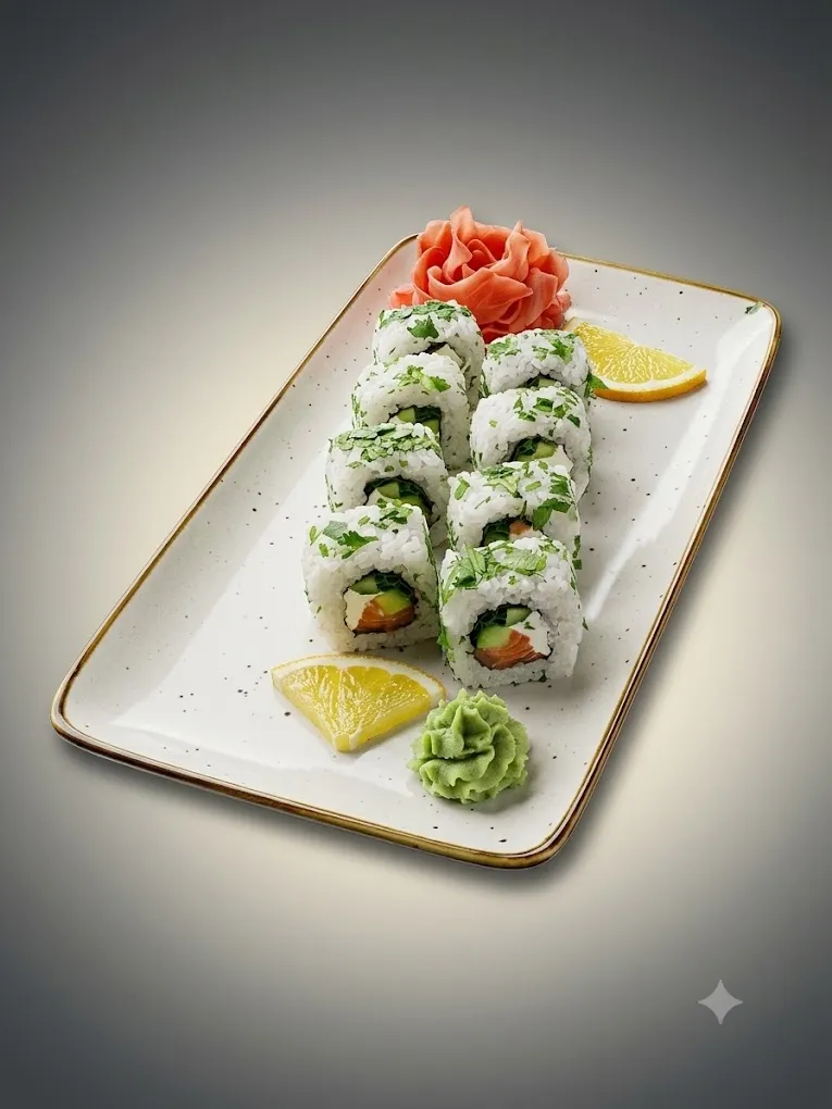Ролл «Green Mix Salmon» — по суперскидке!