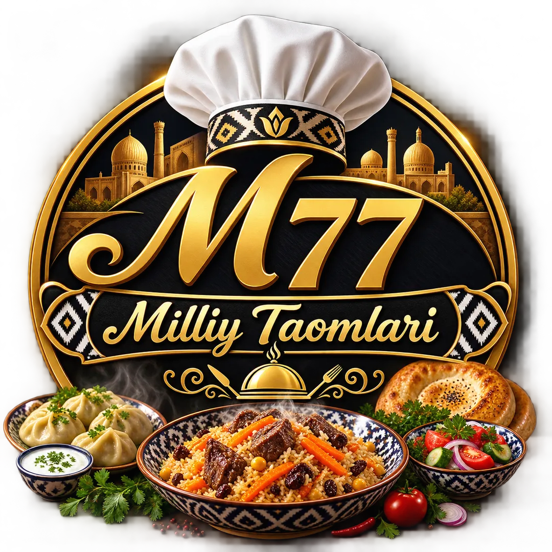 M77 Milliy taomlari logo