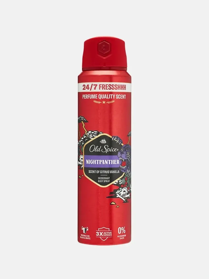 Old Spice — Nightpanther Дезодорант-спрей для тела (Аромат цитрус-ваниль, 150 мл)
