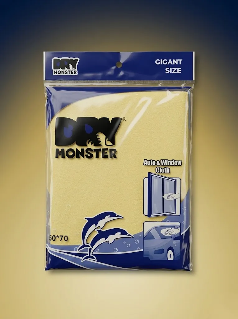 DRY MONSTER Gigant Size avtomobil sochiqchasi, 50x70 sm — 20% chegirma!