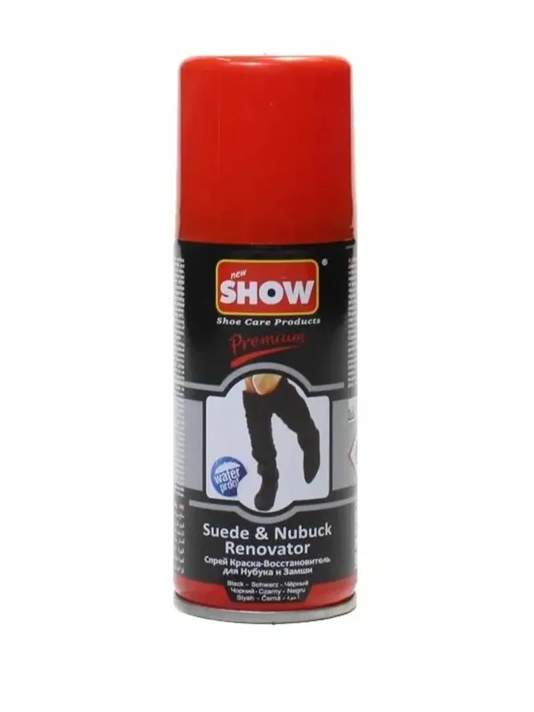 Show Premium — Suede & Nubuck Renovator (Спрей краска-восстановитель для нубука и замши) | Чёрный цвет