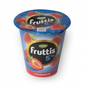 Yog. Fruttis qay. shir qulupnay 5% 290g