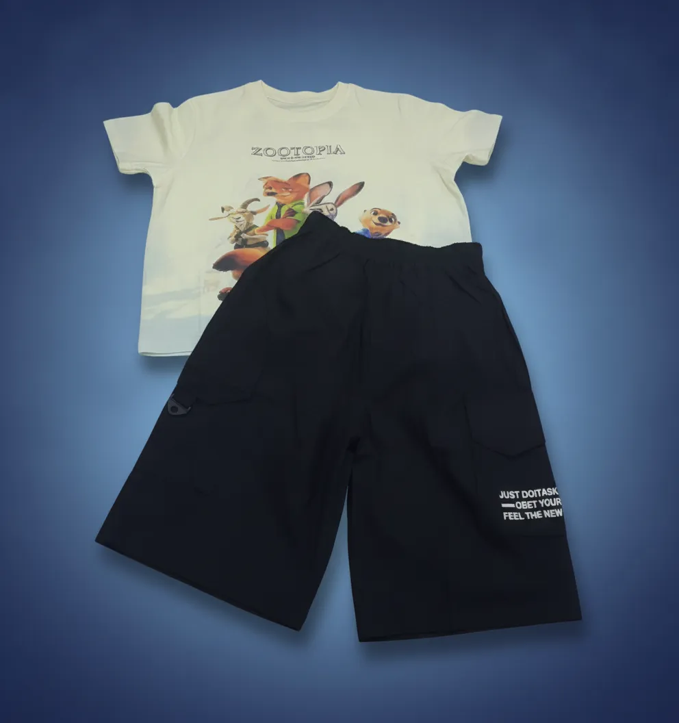 Zootopia Futbolka & Shorti Komplekti