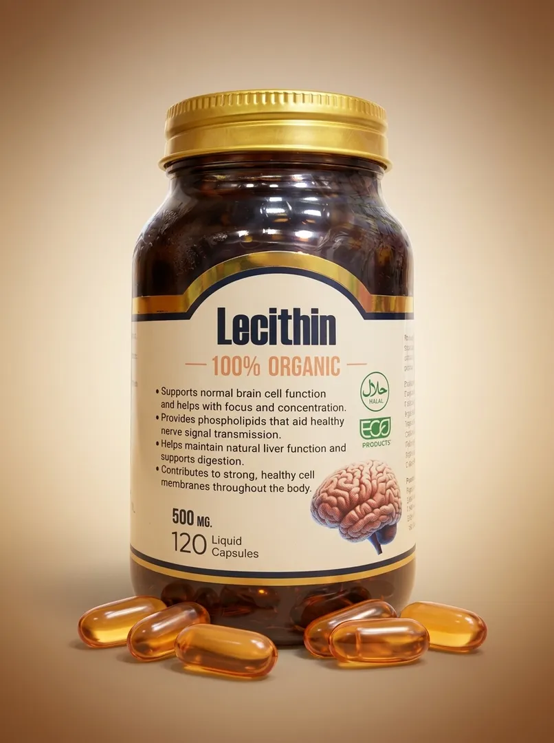 Letsitin 500 mg, 120 kapsula