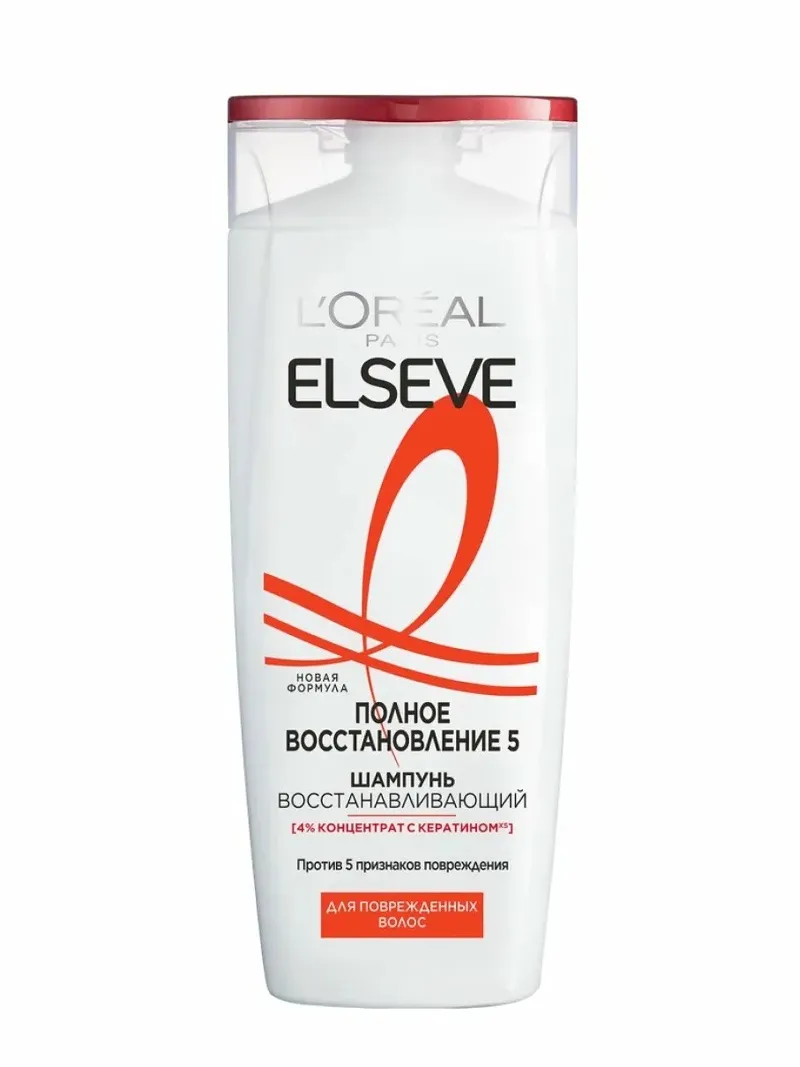 💆♀️ L'Oréal Paris Elseve — Шампунь "Полное восстановление 5" (для повреждённых волос)