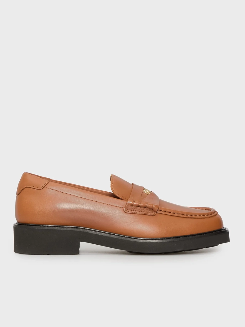 Lofer/CREST SQUARISH TOE PENNY LOAFER — 60% chegirma