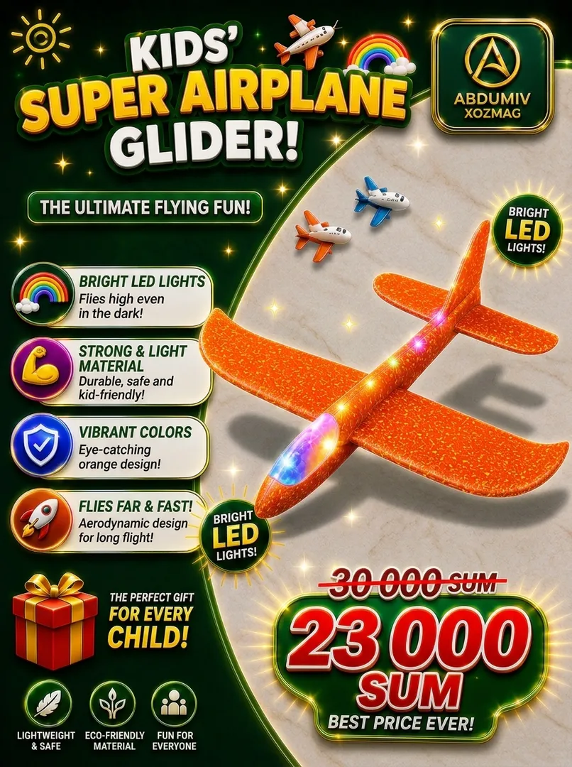 LED chiroqli uchar po'kak samolyot (Aranjiviy) 