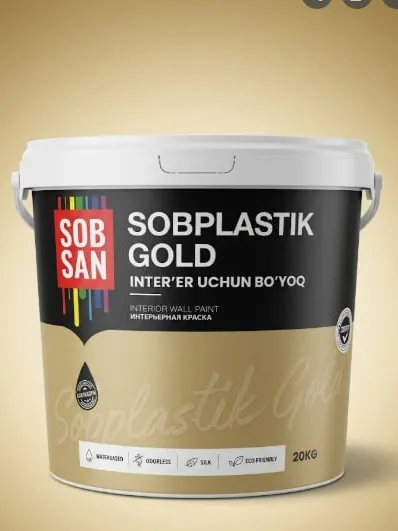Sobsan Sobplastik Gold — Интерьерная краска (10 кг)