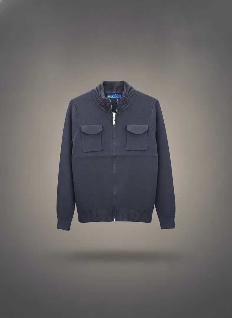 Erkaklar uchun to'qilgan zamonaviy jaket