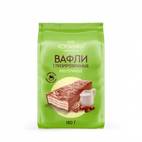 Вафли глаз.с молоч.нач.Из Корзинки, 180г
