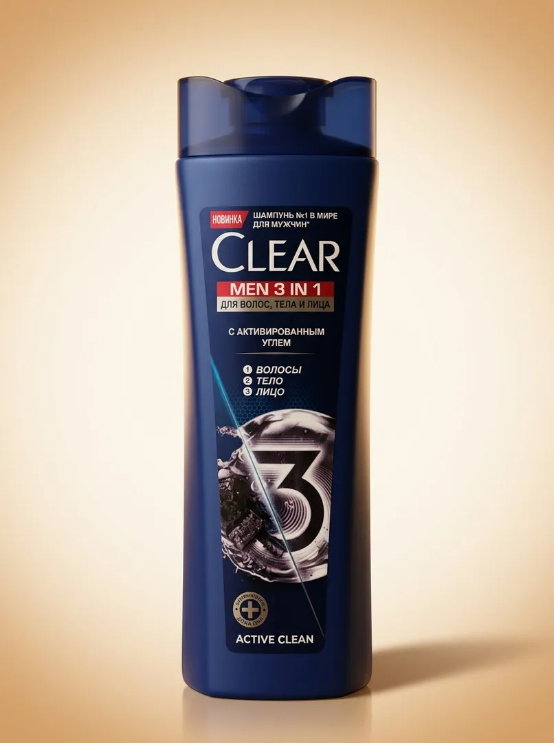 Clear Men 3 in 1 shampuni