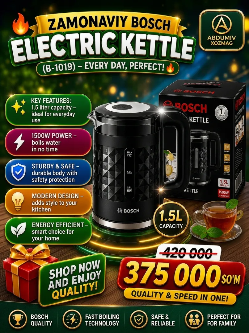 Zamonviy Bosch elektr choynak B-1019